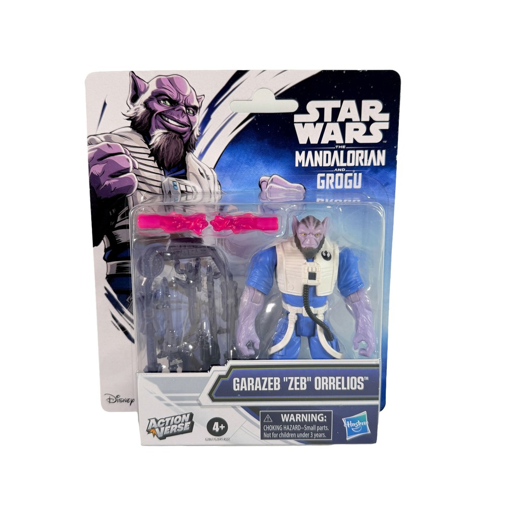 Star Wars The Mandalorian Action Verse Garazeb Zeb Orrelios Figure Hasbro NIP